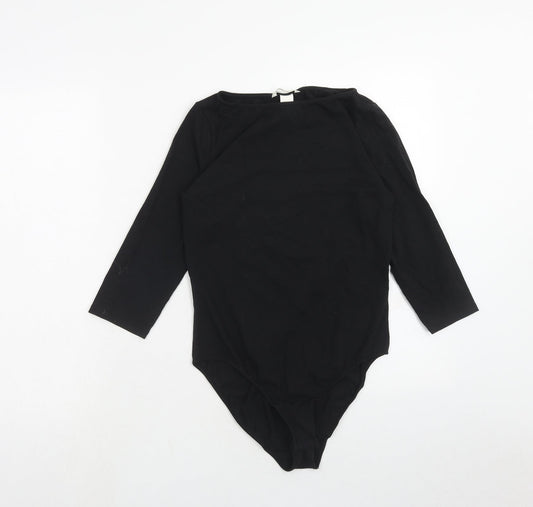 Womens UK Size M H&M One-Piece Black Bodysuit