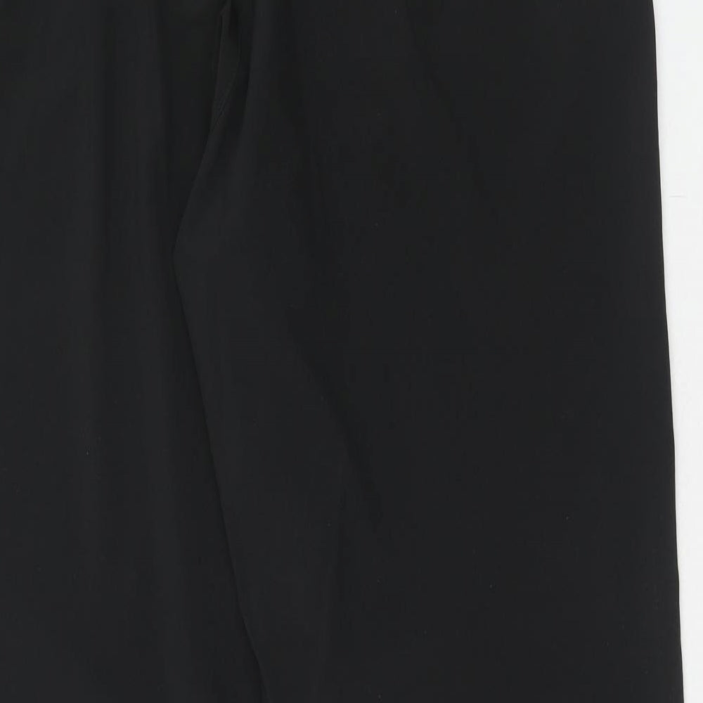 Womens UK Size L H&M Regular Fit Black Trousers