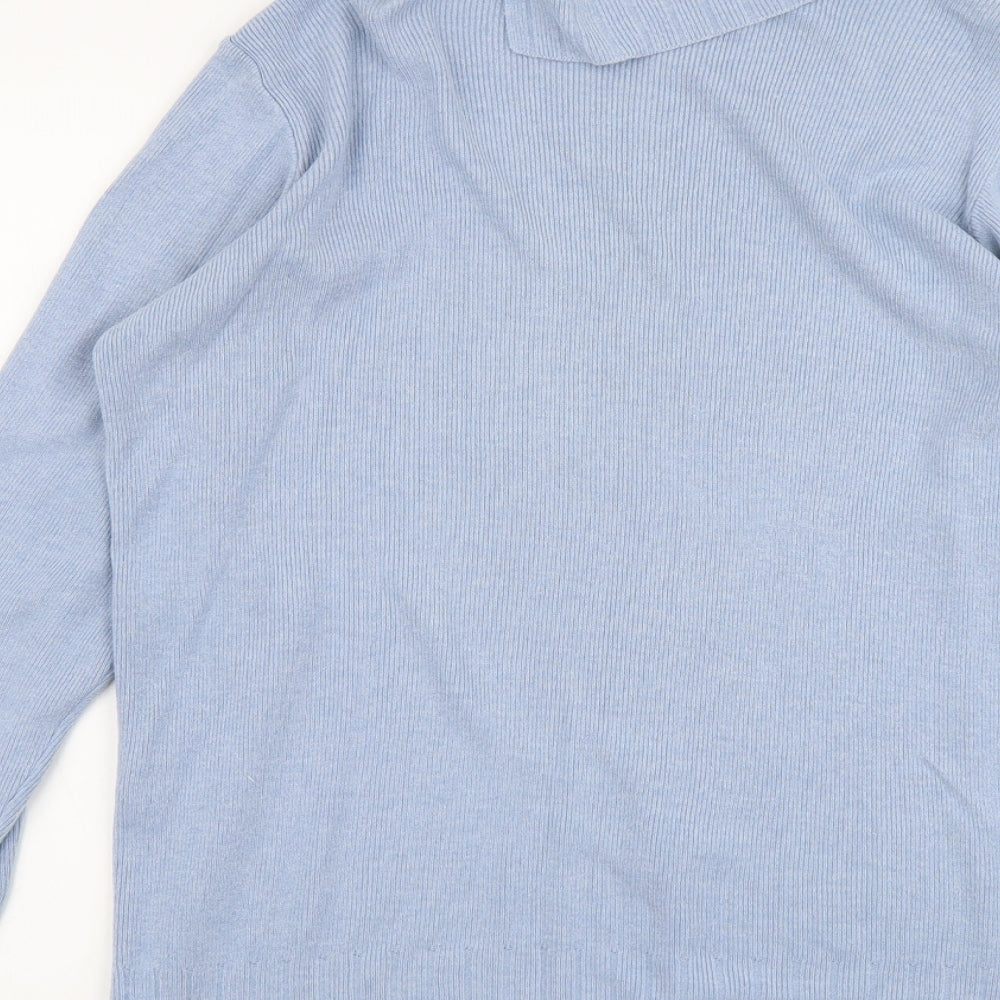 Womens UK Size 12 Marks and Spencer Blue Pullover Jumper