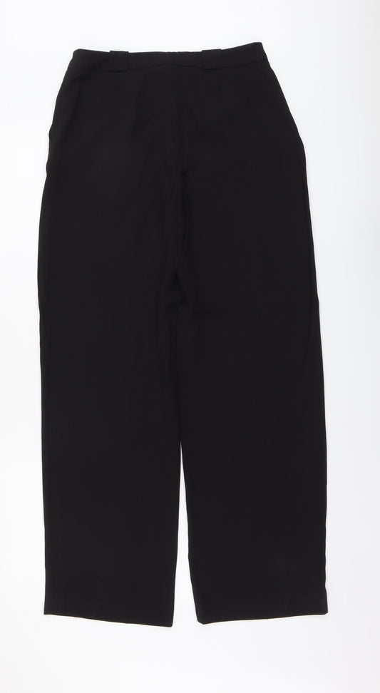 Womens UK Size 10 H&M Regular Fit Black Trousers