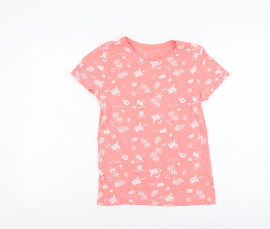 Womens UK Size 2XS Primark Orange Basic T-Shirt
