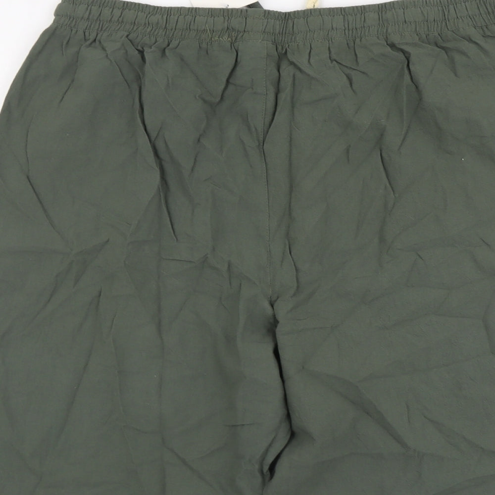 Sir 7 Womens Green Cotton Chino Shorts Size 2XL L9 in Regular Drawstring