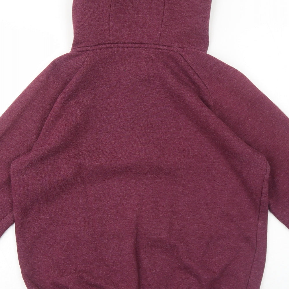 Mens UK Size XS Cedar Wood State Purple Full Zip Hoodie