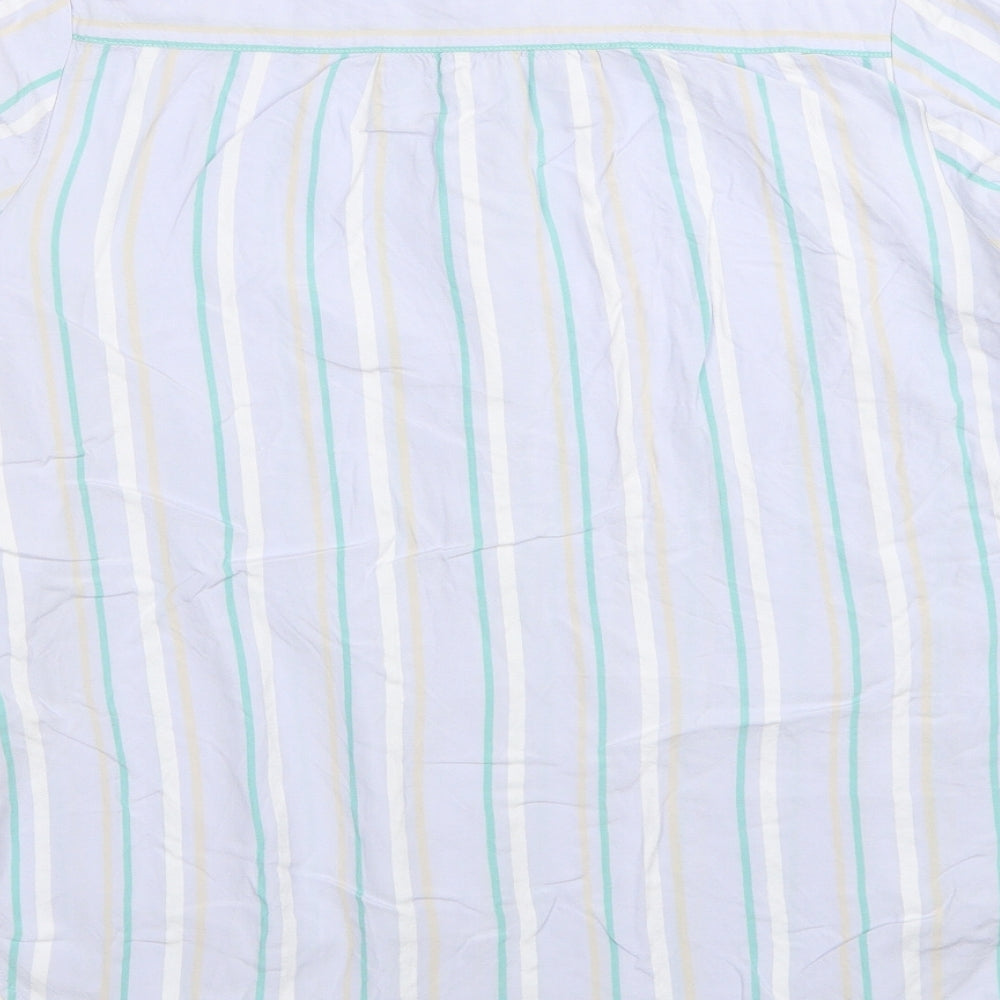 Womens UK Size 10 Marks and Spencer Blue Basic Button-Up