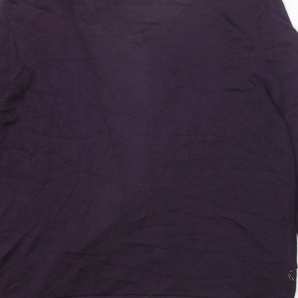 Womens UK Size 14 Lakeland Purple Cardigan Jumper