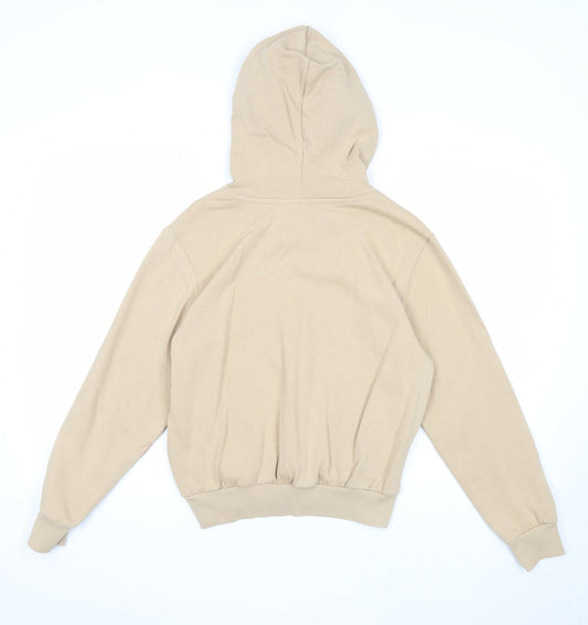 Divided Womens Beige Cotton Pullover Hoodie Size XS Pullover