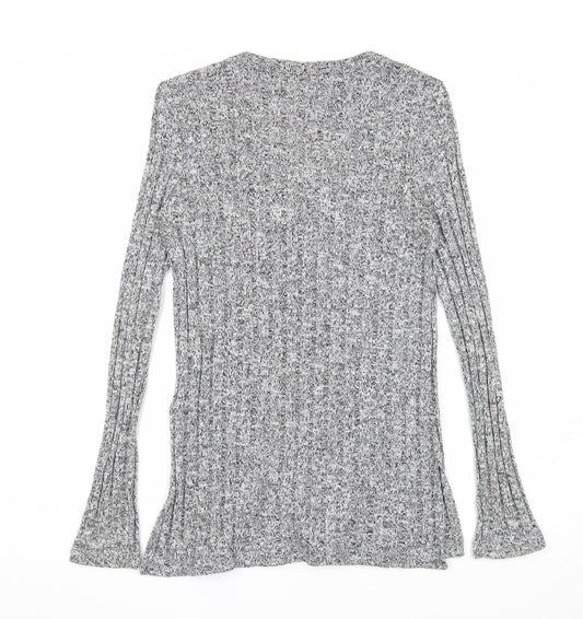Womens UK Size 6 Topshop Grey Pullover Jumper