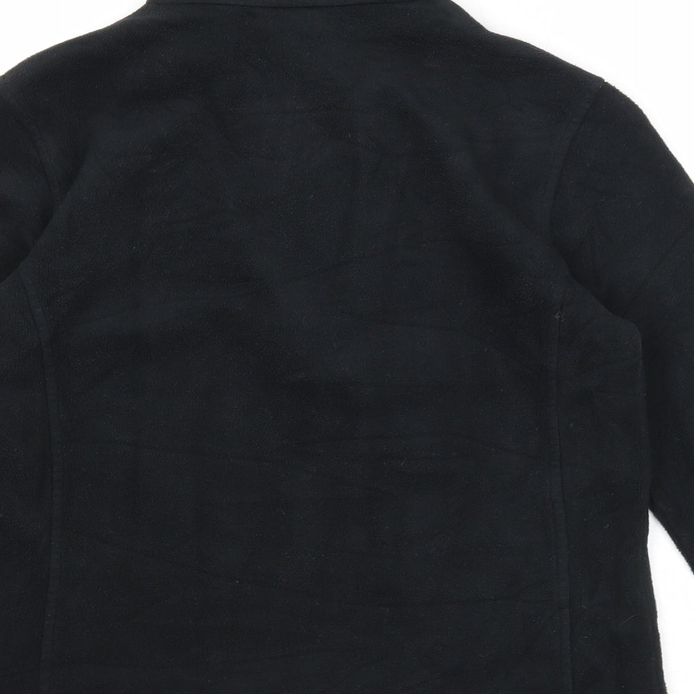 Snow Rock Womens Black Polyester Pullover Sweatshirt Size XS Zip