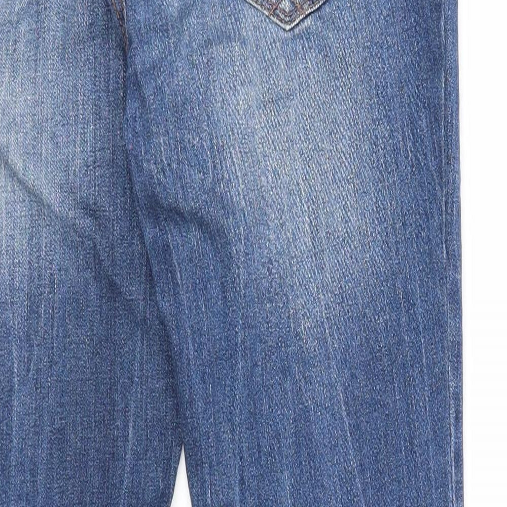 Womens UK Size 6 Preworn Regular Fit Skinny Blue Jeans