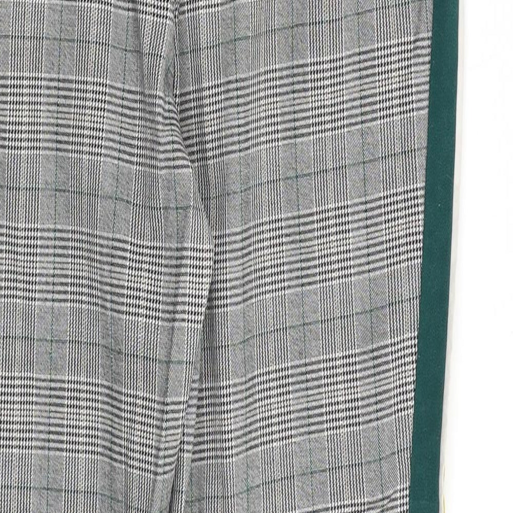 Womens UK Size S Zara Regular Fit Grey Trousers