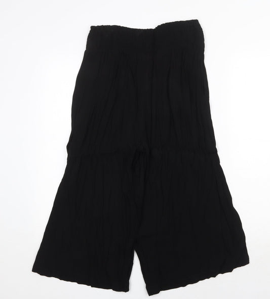 Capsule Womens Black Polyester Trousers Size 30 in Regular