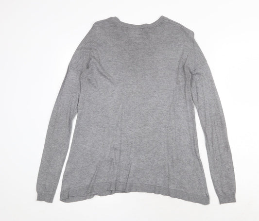 Womens UK Size 8 Atmosphere Grey Pullover Jumper
