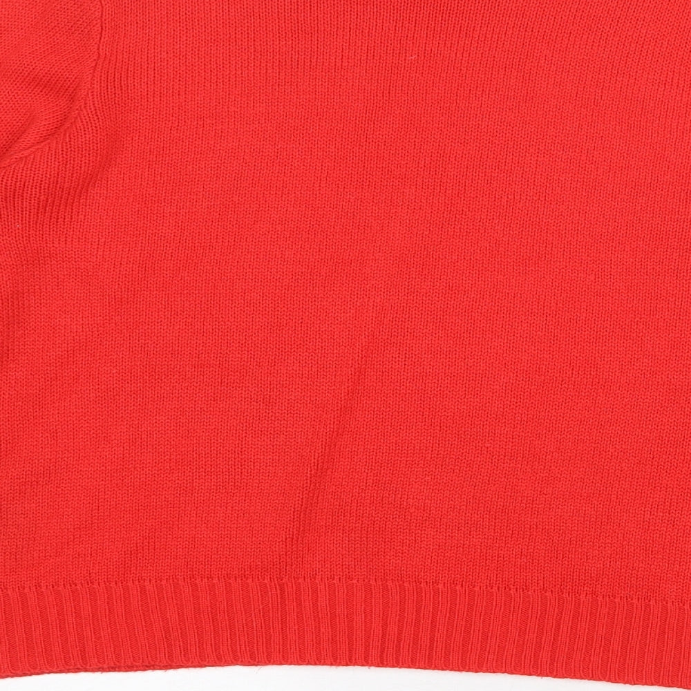 Womens UK Size M H&M Red Pullover Jumper