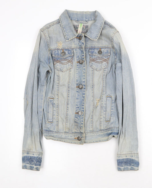 Womens UK Size 8 Denim & Co. Blue Jacket