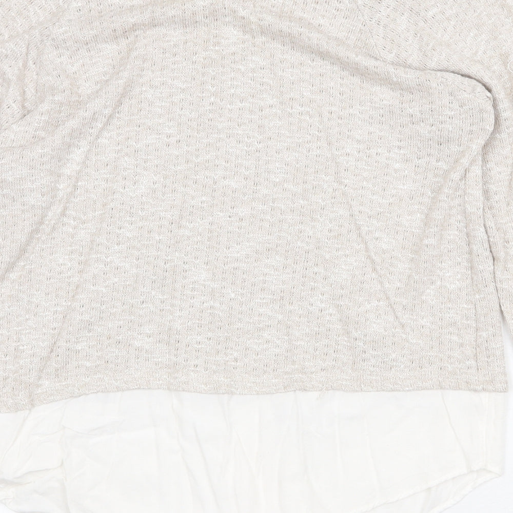 Womens UK Size 12 Marks and Spencer Beige Pullover Jumper