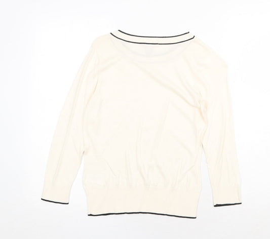 Womens UK Size S H&M Beige Pullover Jumper