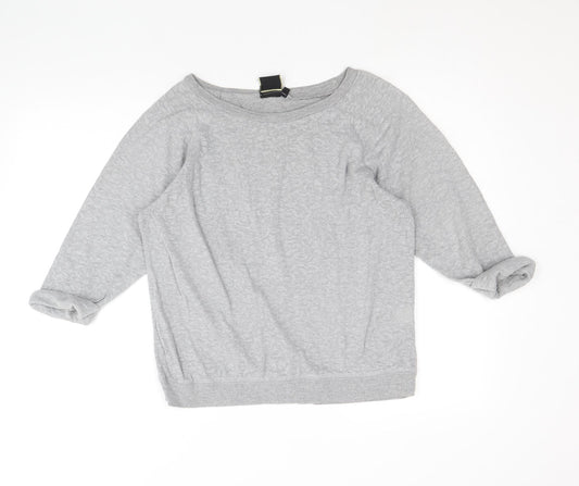Womens UK Size 14 Golddigga Grey Pullover Jumper