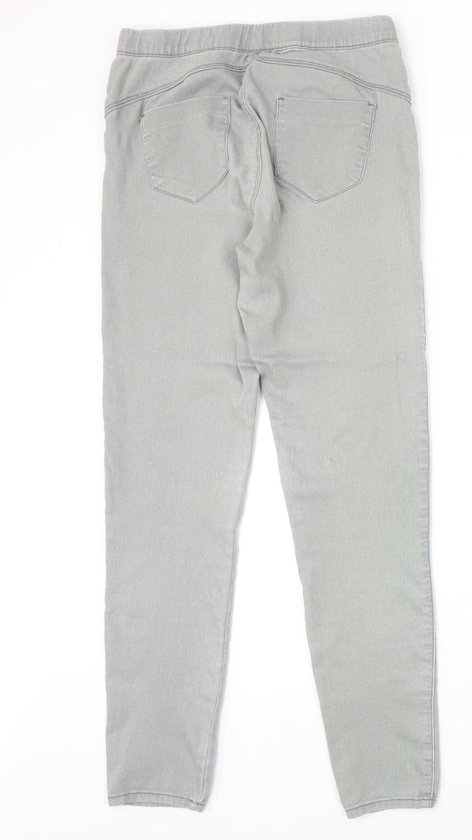 Denim & Co. Womens Grey Cotton Jegging Jeans Size 10 Regular
