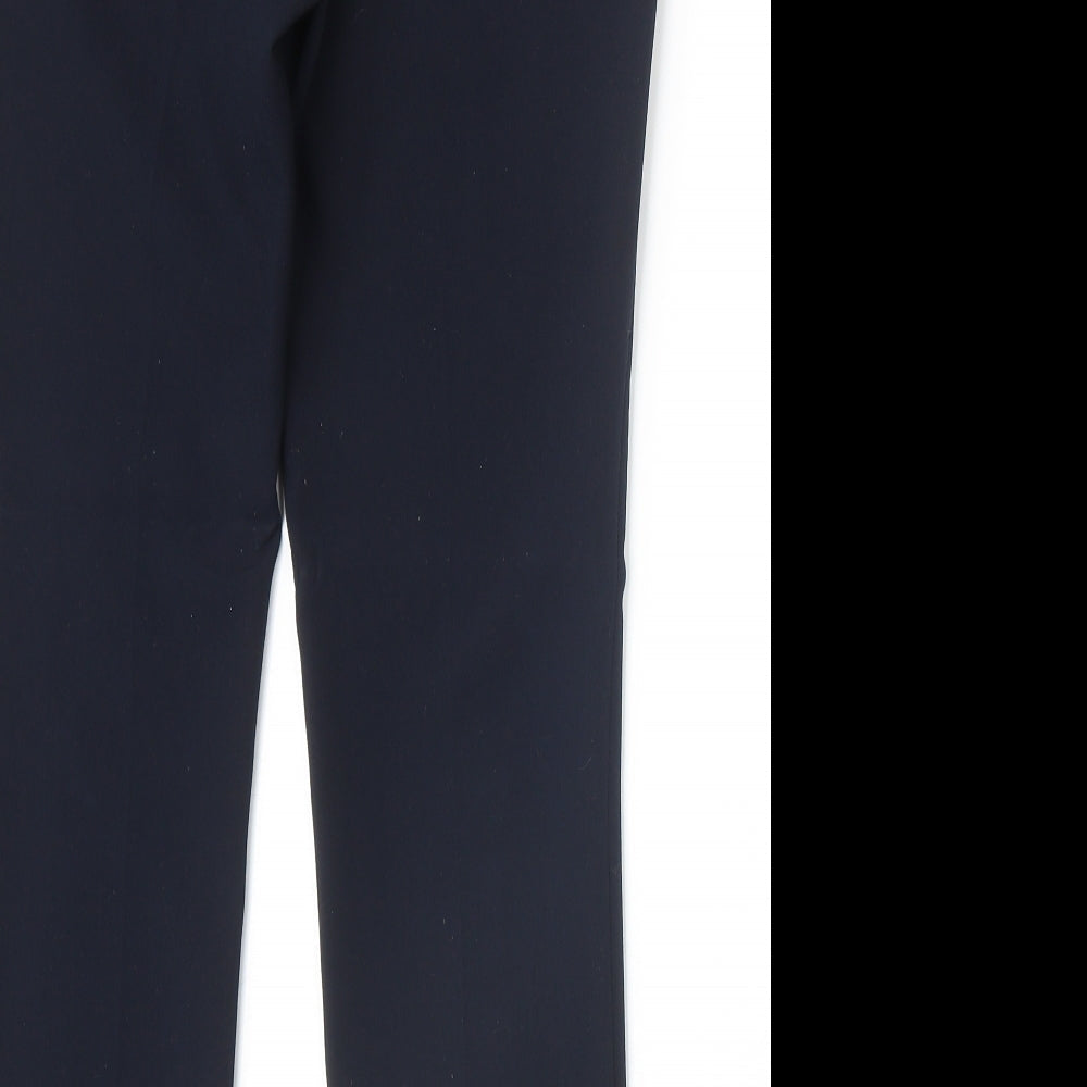 Womens UK Size XS Zara Regular Fit Blue Trousers