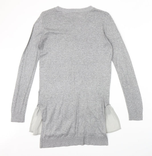 Womens UK Size 10 NEXT Grey Pullover Jumper