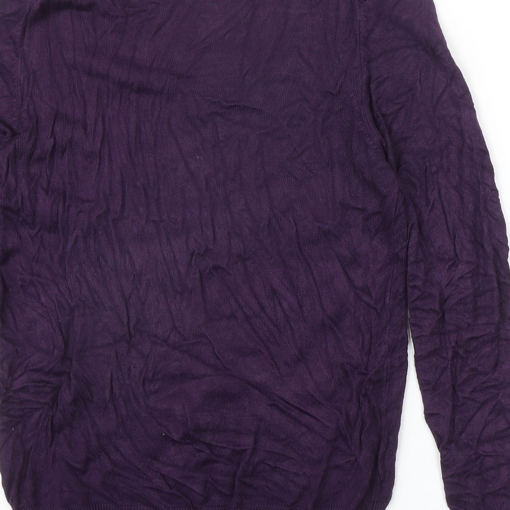 Womens UK Size 10 Marks and Spencer Purple Pullover Jumper