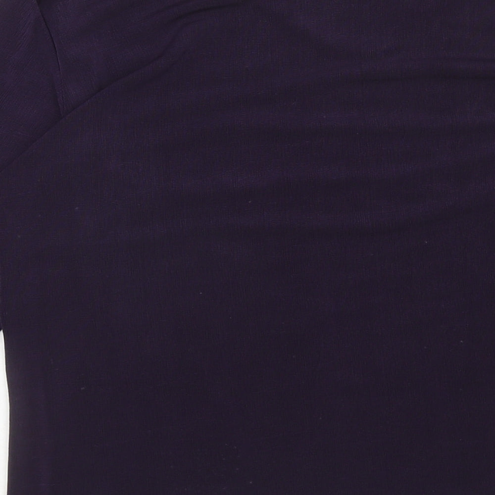 Womens UK Size M Bonmarché Purple Basic Blouse