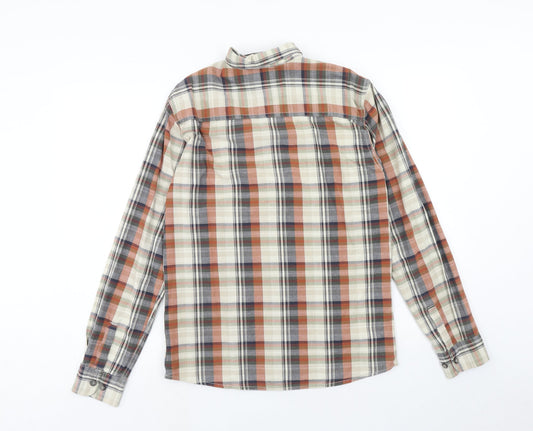 Mens UK Size S J.Hampton Multicoloured Button-Up Long Sleeve Casual Shirt