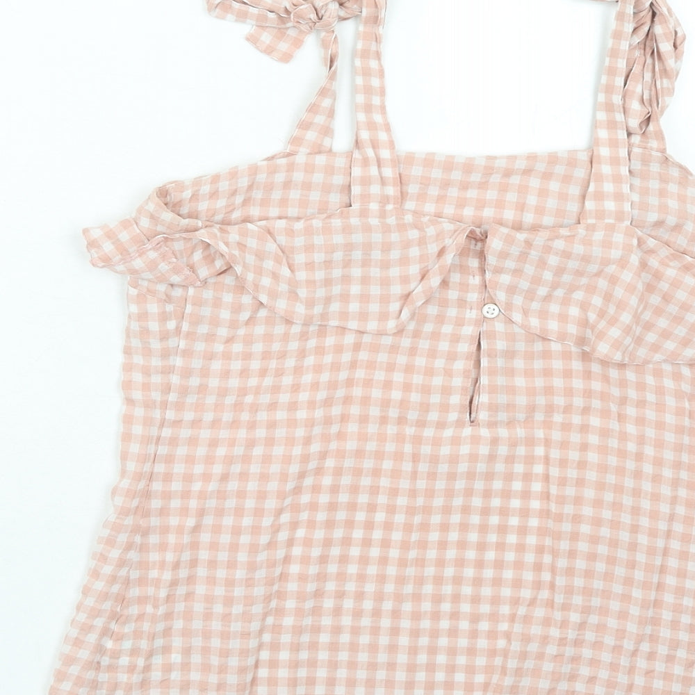 Womens UK Size 6 NEXT Pink Basic Tank