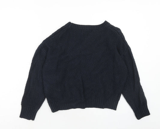 Womens UK Size 10 Louche Blue Pullover Jumper