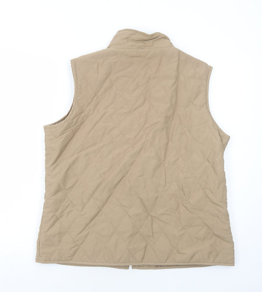 Womens UK Size M EWM Beige Gilet