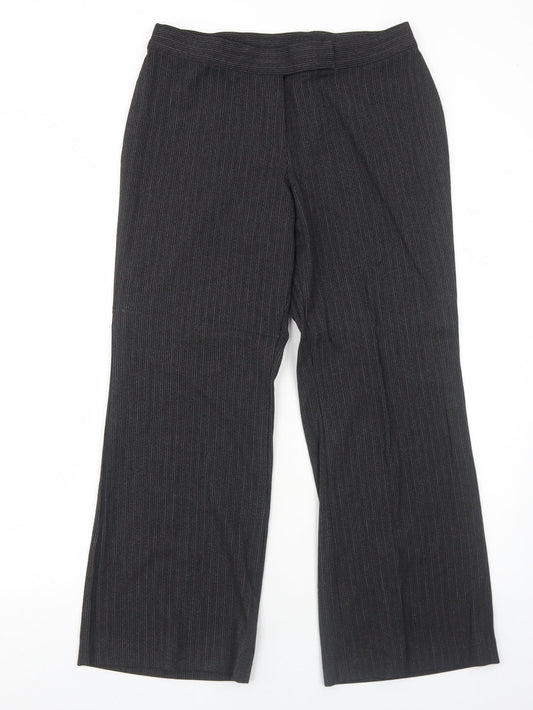 Womens UK Size 14 Marks and Spencer Regular Fit Grey Trousers
