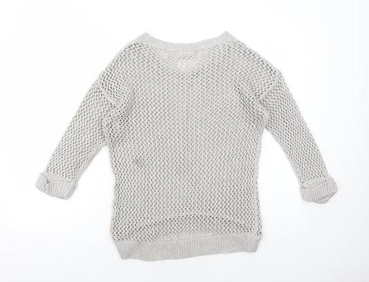 Womens UK Size S Wallis Grey Pullover Jumper