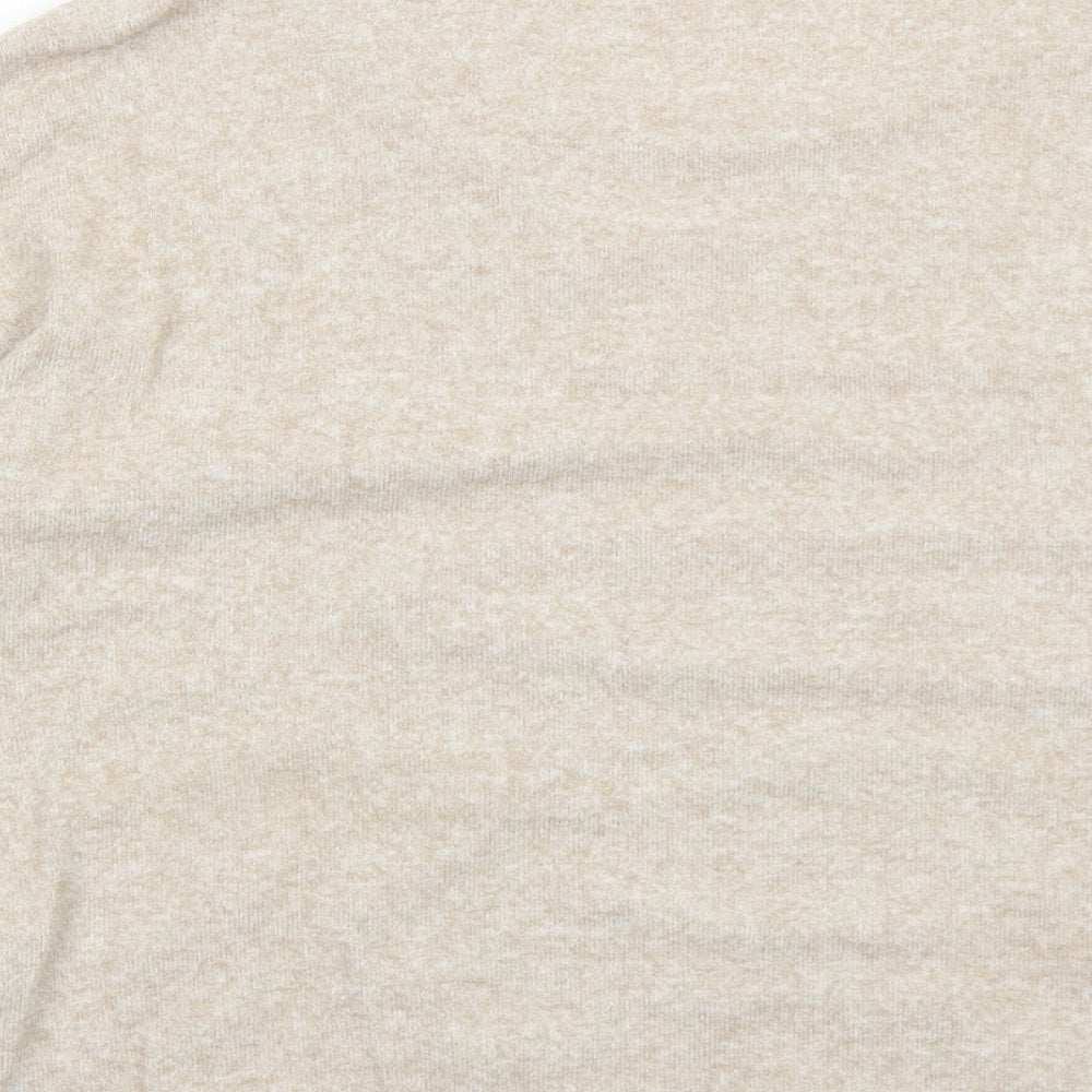 Womens UK Size S Zara Beige Pullover Jumper