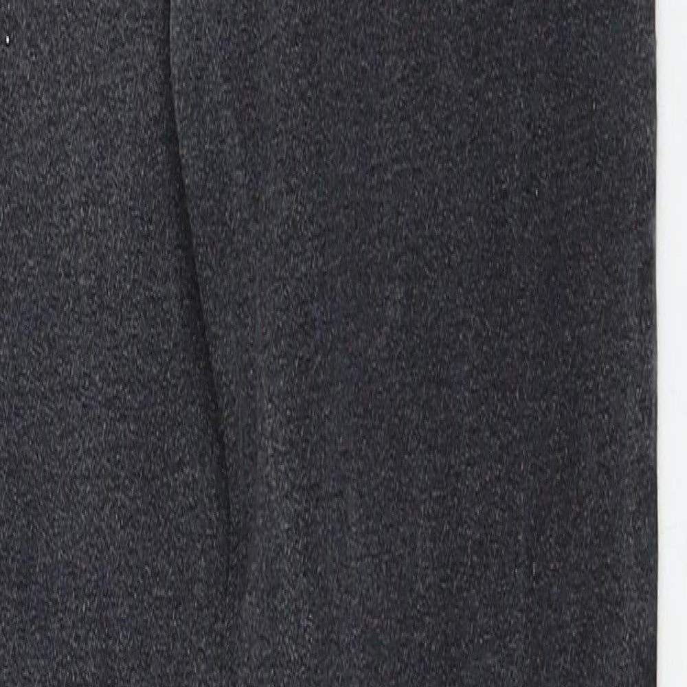 F&F Womens Black Cotton Jegging Jeans Size 8 Regular Zip