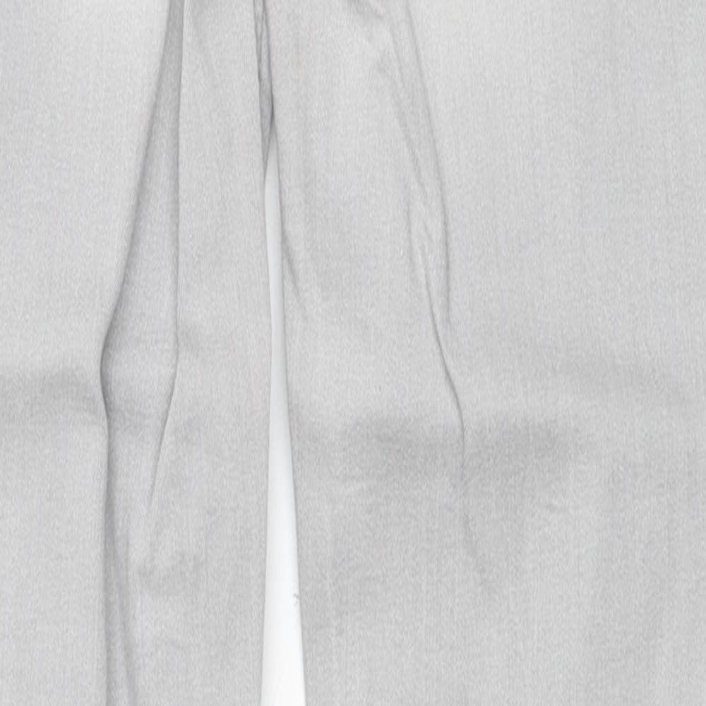New Look Womens Grey Cotton Skinny Jeans Size 8 Regular Button