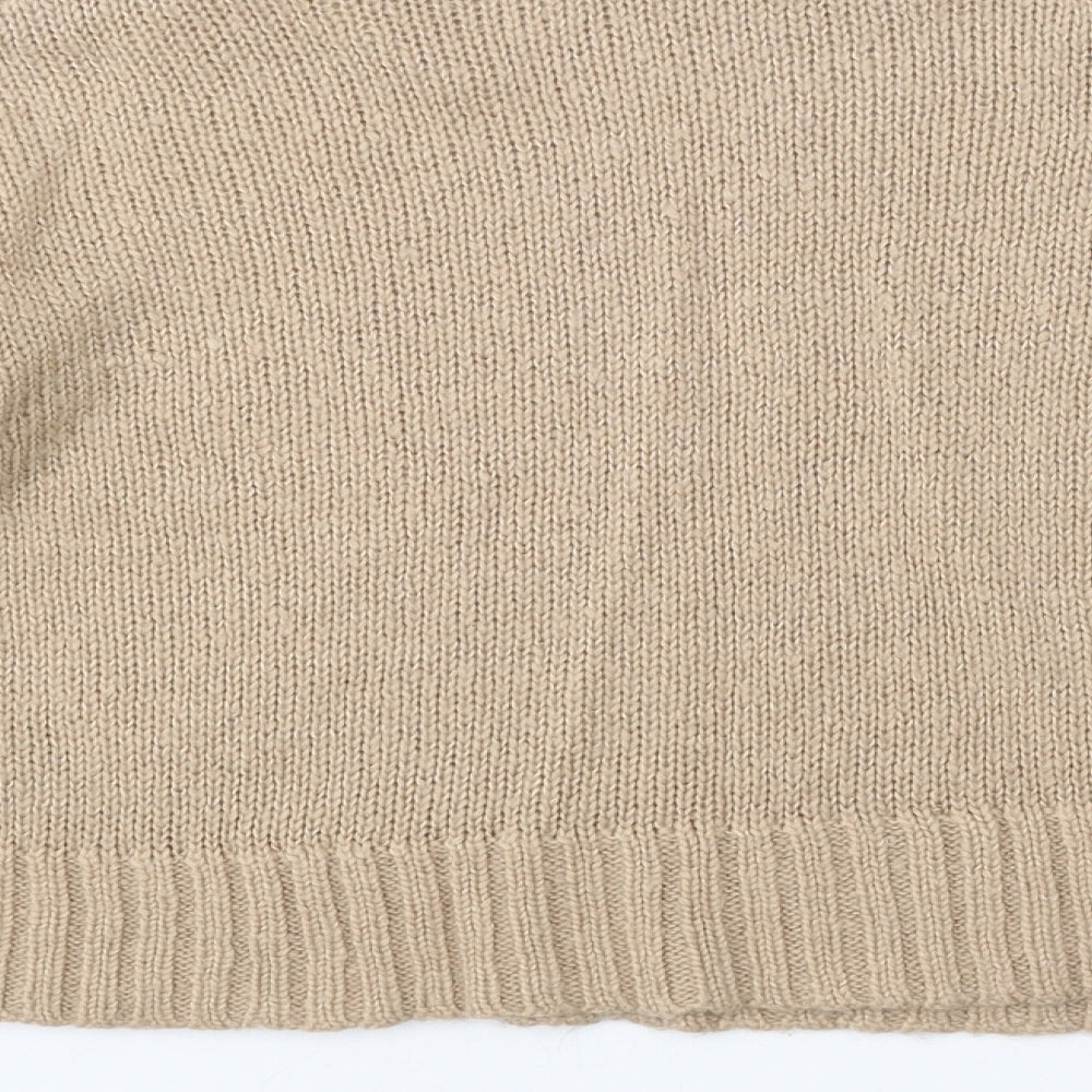 Womens UK Size M New Look Beige Pullover Jumper