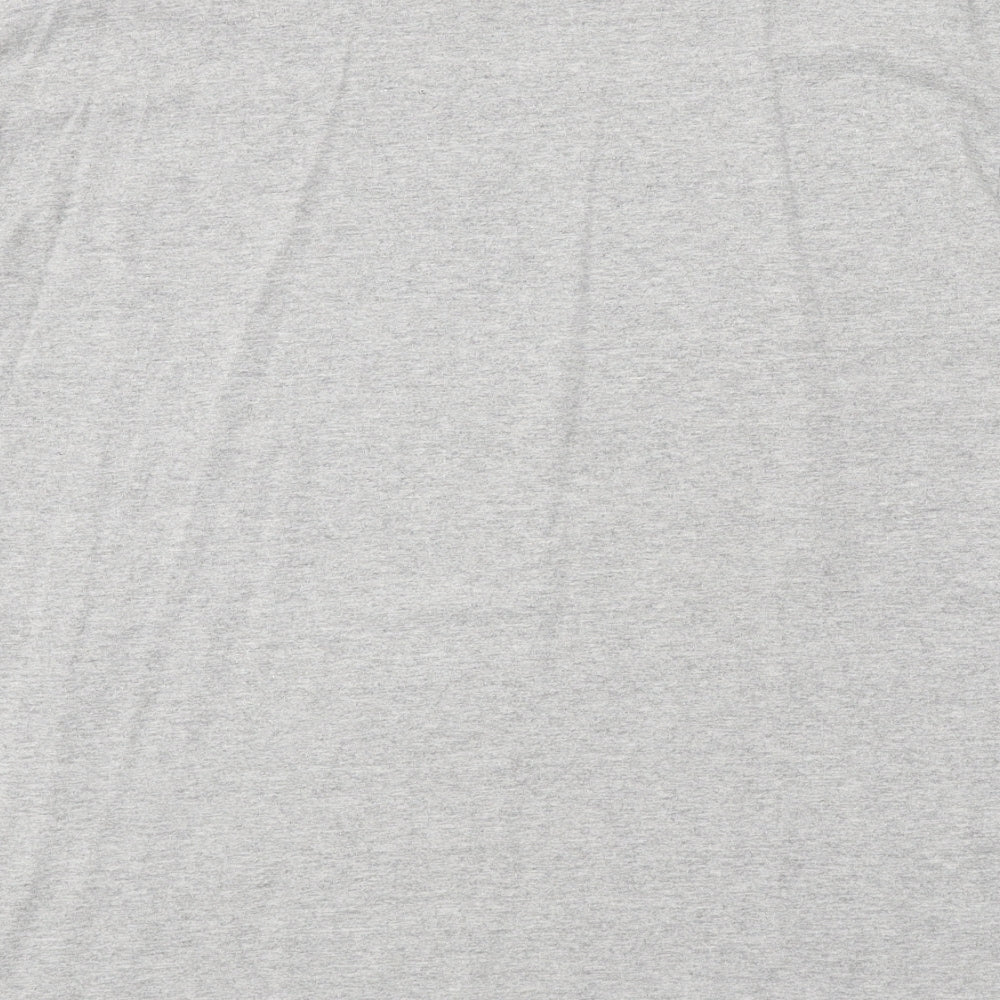 Womens UK Size L Misspap Grey Basic T-Shirt