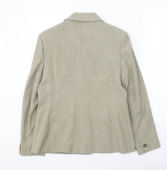 Classics Womens Beige Jacket Size 12 Button