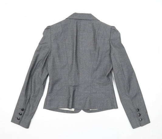 George Womens Grey Jacket Blazer Size 12 Button