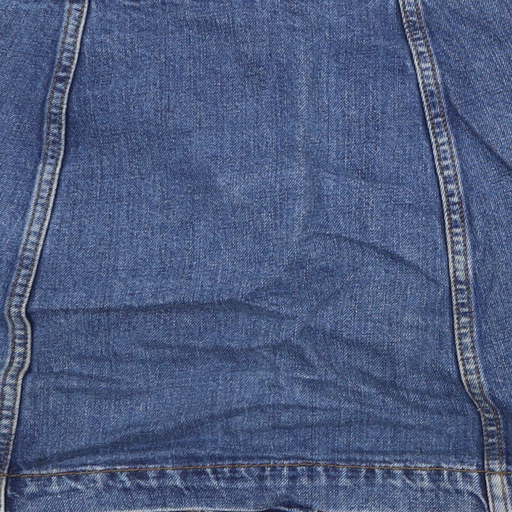 Womens UK Size 26 in Topshop Mini Denim Skirt