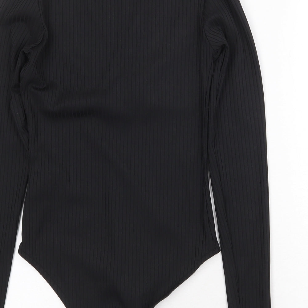 Womens UK Size S H&M One-Piece Black Bodysuit