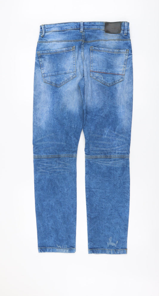 Denim & Co. Mens Beige Cotton Skinny Jeans Size 30 in L30 in Regular Button