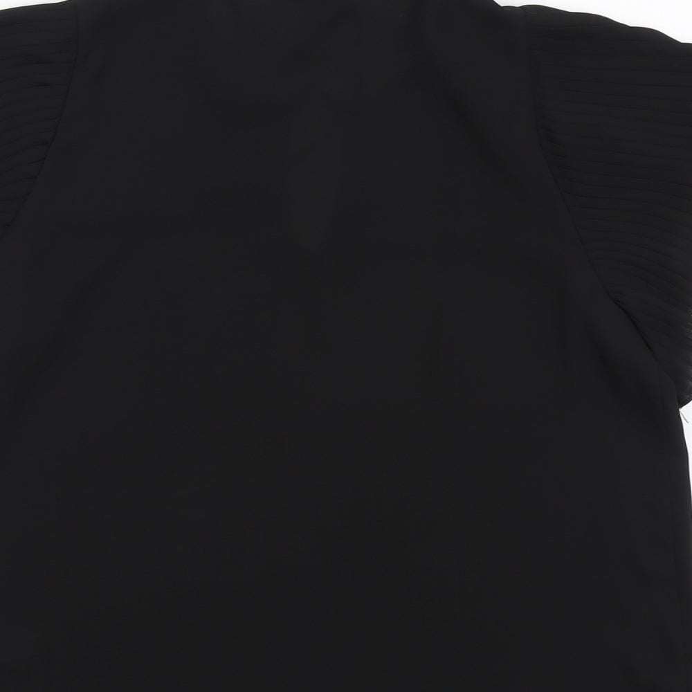Womens UK Size 12 Atmosphere Black Basic Blouse