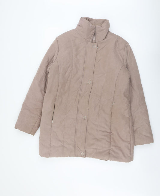 Womens UK Size 14 Finesse Beige Jacket