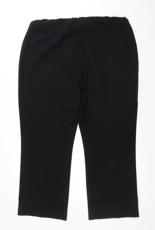 Womens UK Size 16 Arista Regular Fit Black Trousers