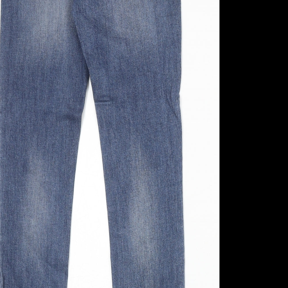 Womens UK Size 28 in Springfield Regular Fit Skinny Blue Jeans