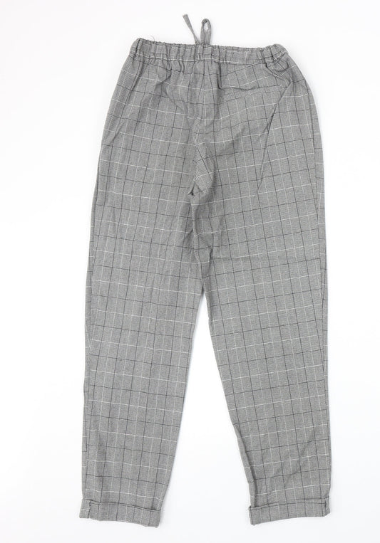 Womens UK Size XS Light Before Dark Regular Fit Carrot Grey Trousers