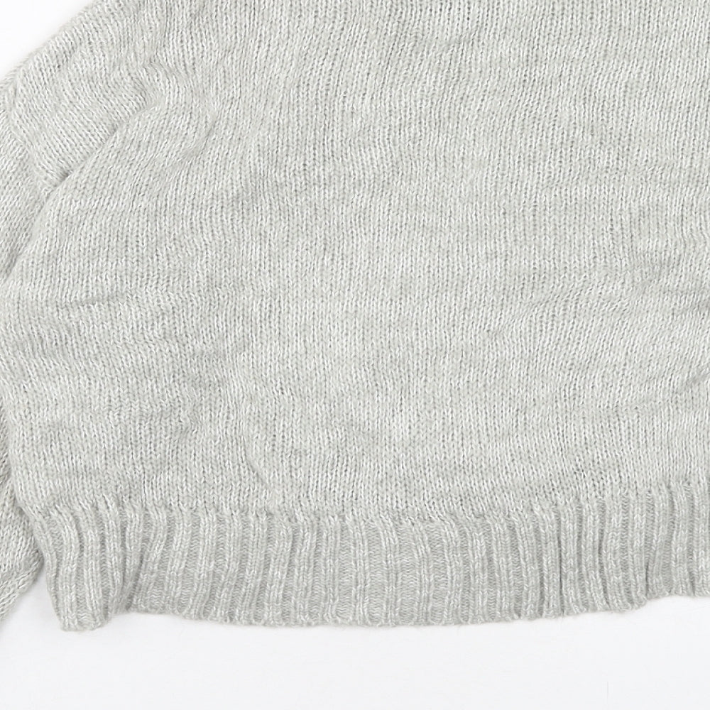 Womens UK Size S New Look Grey Pullover Jumper