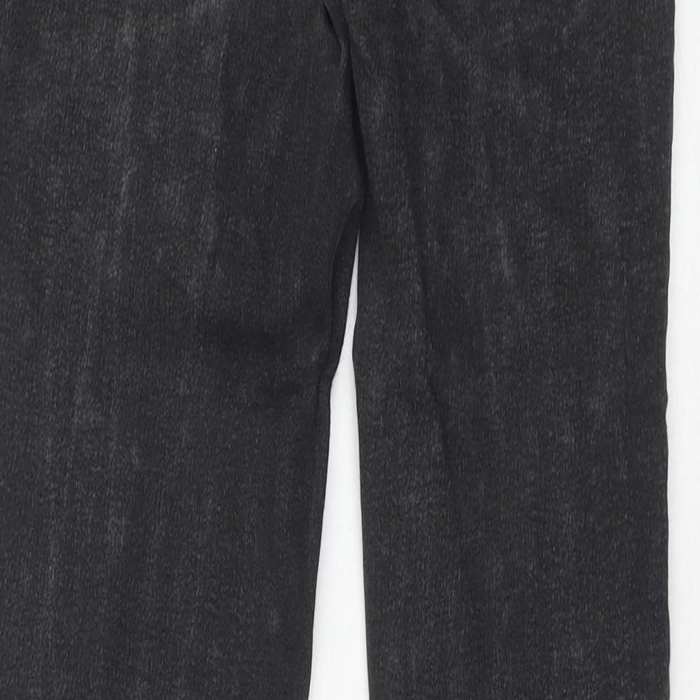 Zara Womens Black Cotton Skinny Jeans Size 8 Regular Zip