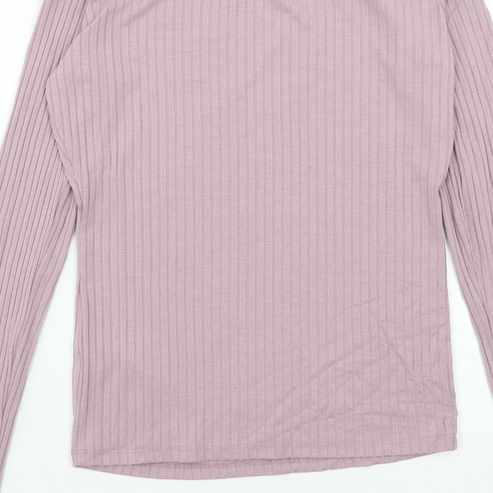 Womens UK Size 12 ASOS Purple Basic T-Shirt